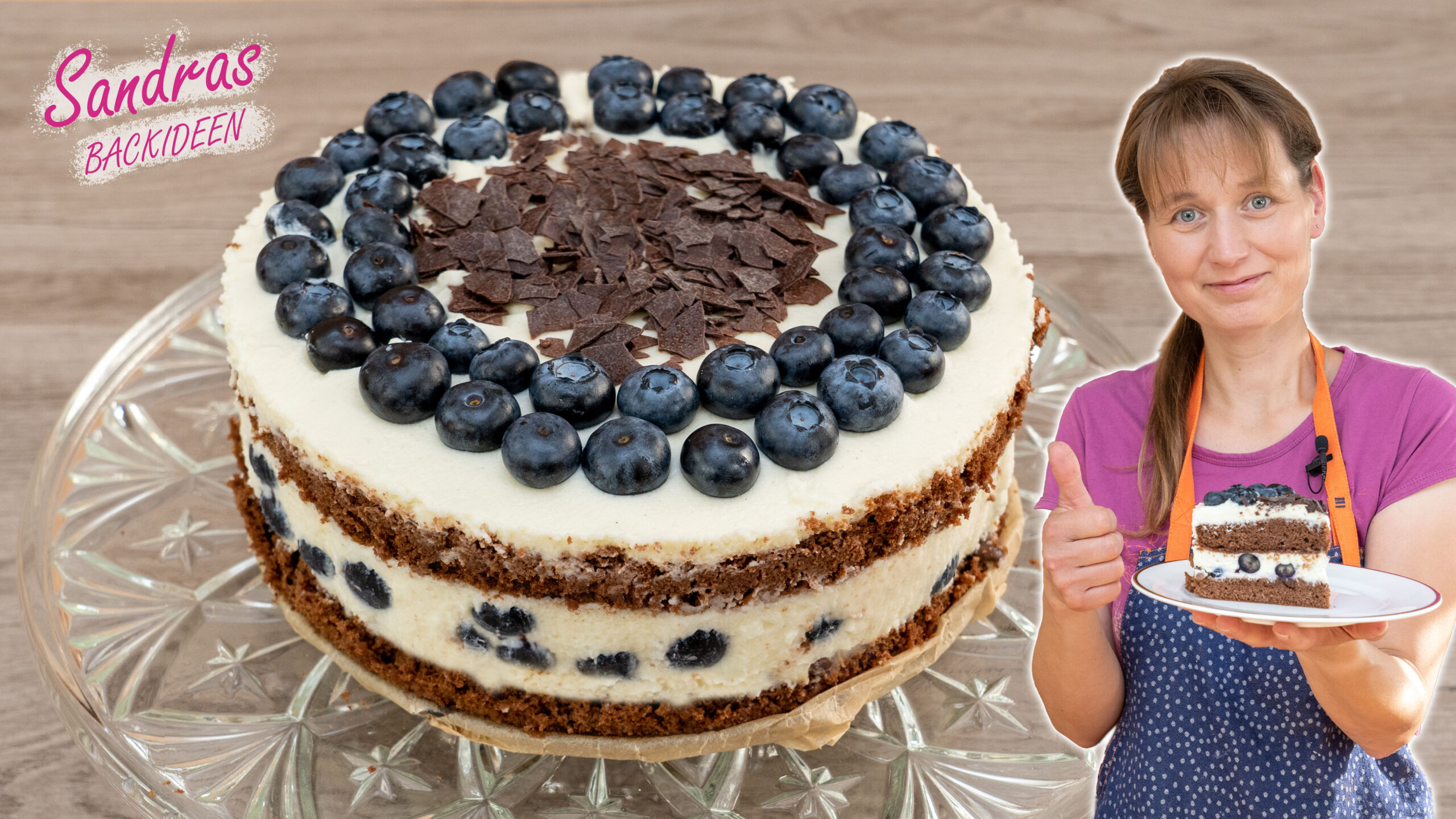 Blaubeer Schoko Torte mit Mascarpone und lockerem Biskuit - Sandras ...