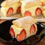 Blätterteig mit Eierlikörcreme und Erdbeeren