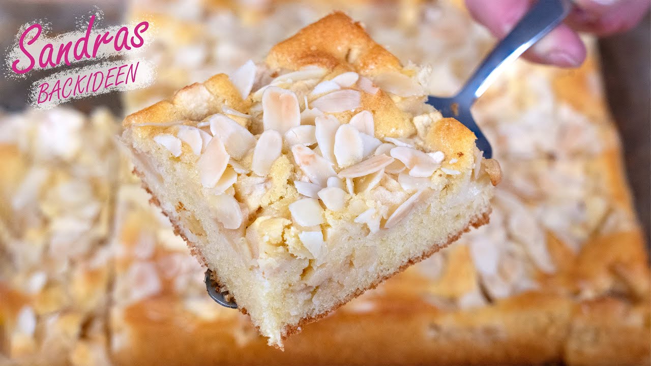 schneller Apfelkuchen mit Mandeln - Sandras Backideen