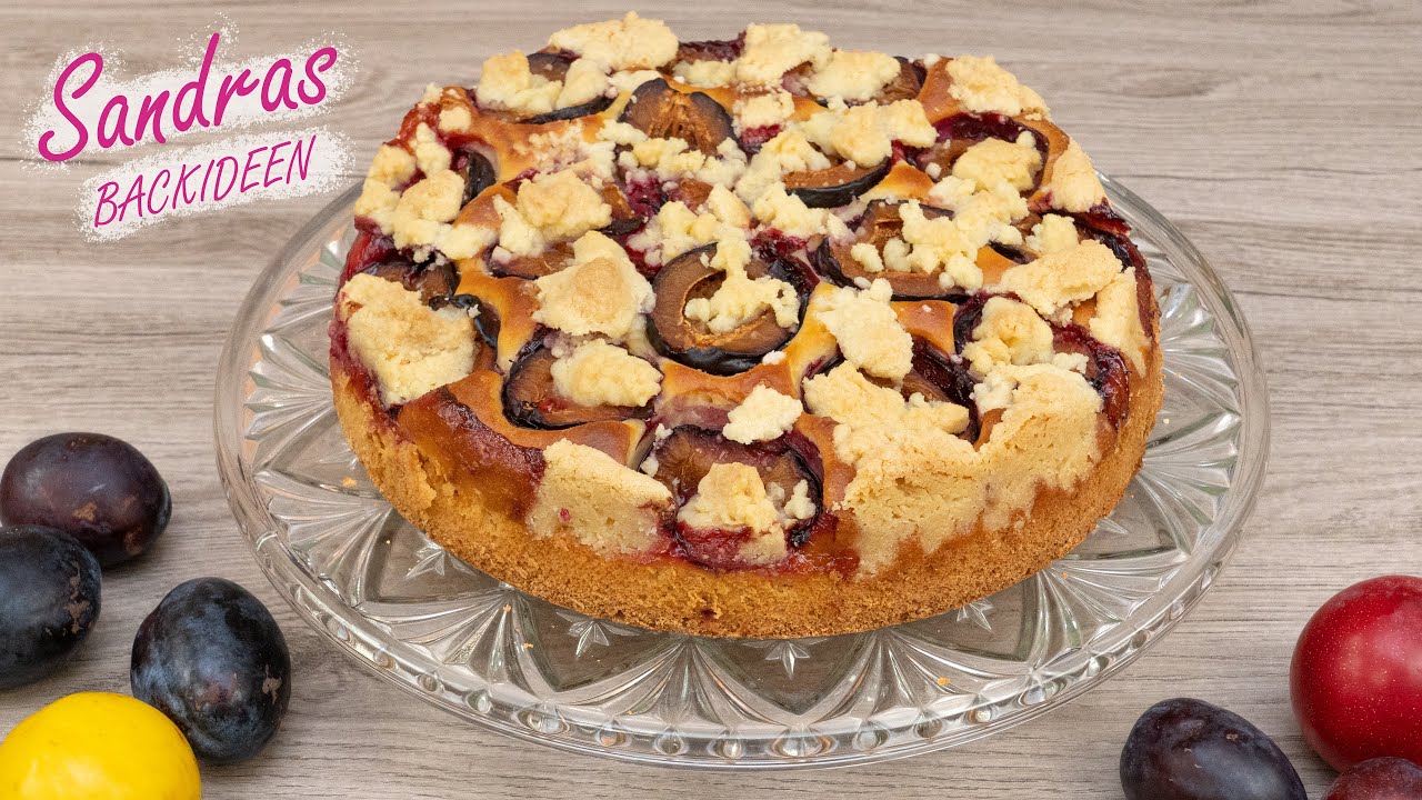 Pflaumenkuchen Mit Quark-Öl-Teig Und Streusel - Sandras Backideen